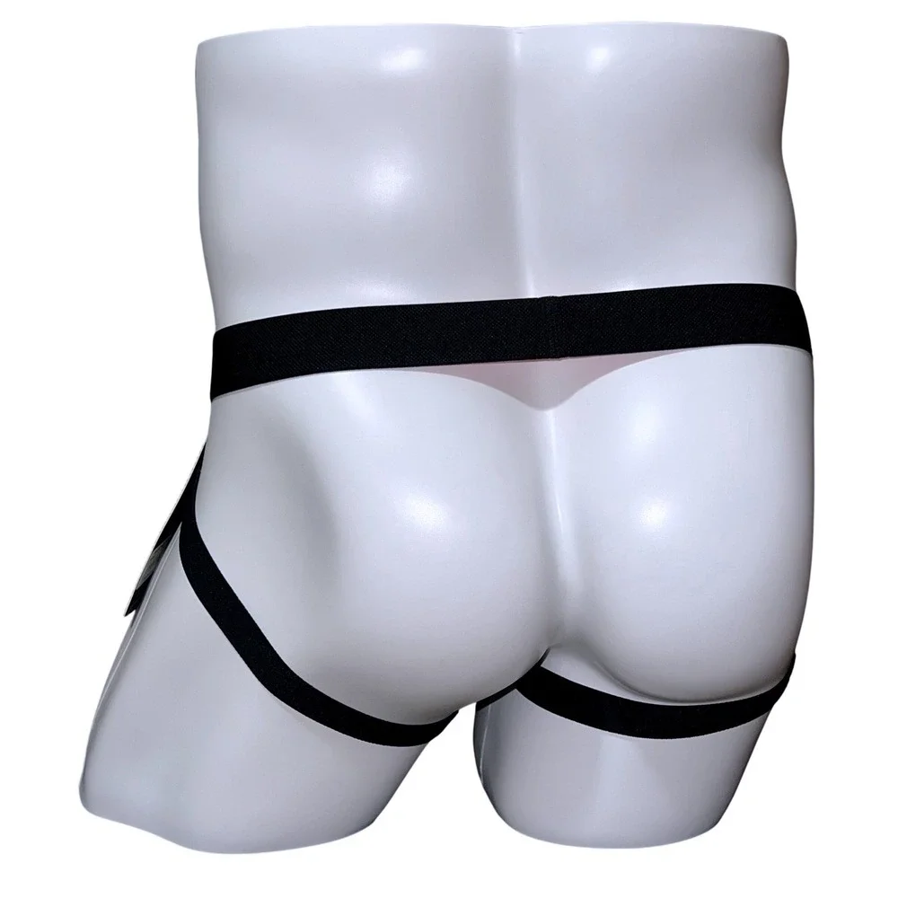 Papi Mens Graphic Print Jockstrap Black Blue Red Athletic Supporter Size M NEW
